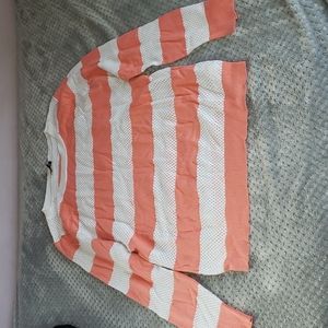 Pink and white sweater (women's)